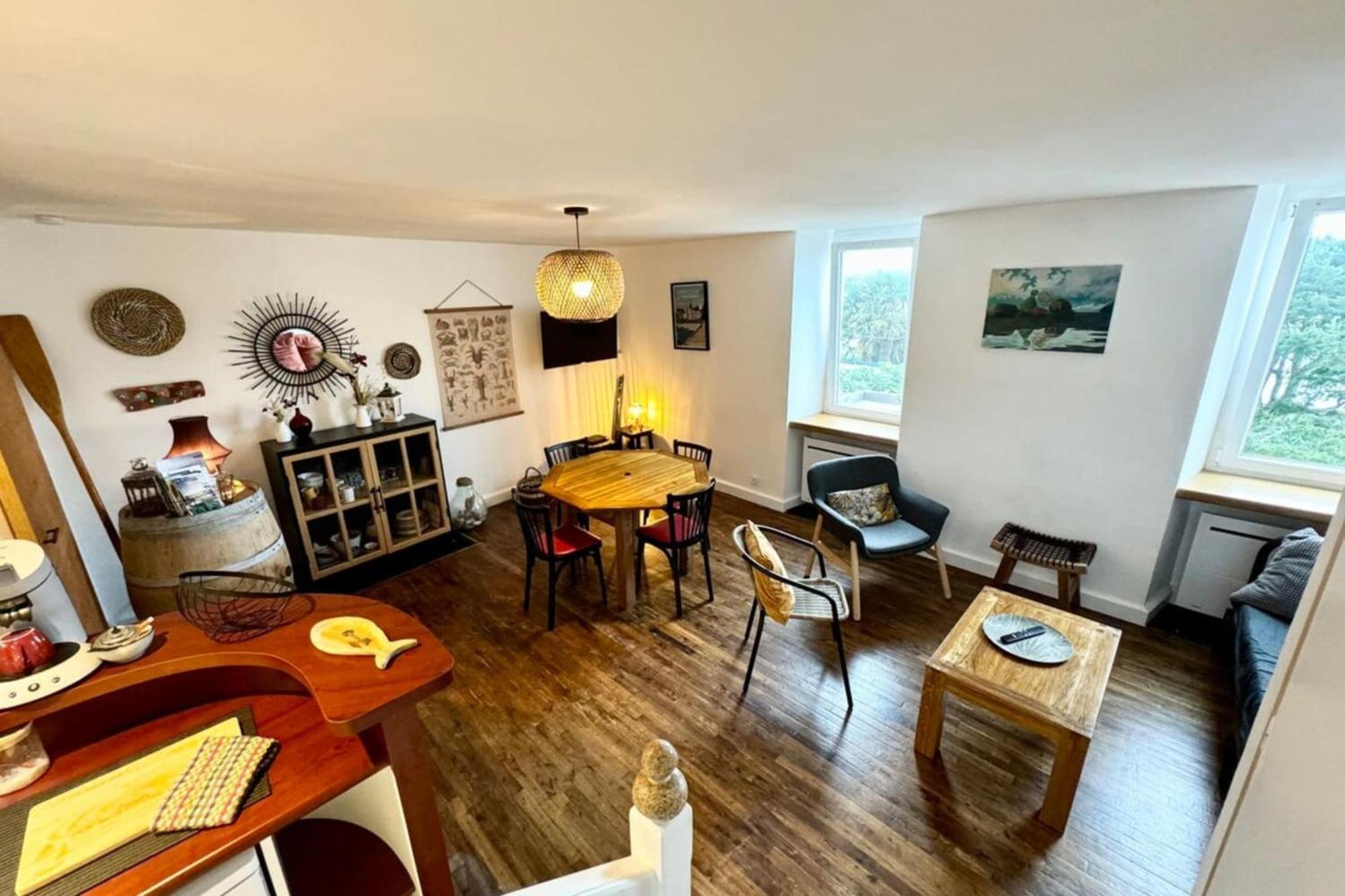 Charmant Duplex En Bord De Mer - Port De Kernevel Larmor-Plage Extérieur photo